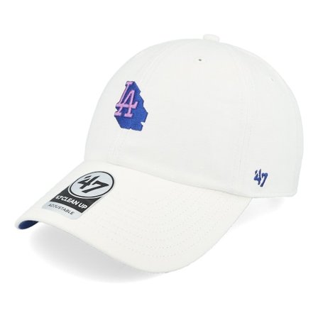 47 Brand - Los Angeles Dodgers MLB Shop 47 Clean Up C.w.s White Adjustable Unconstructed White Cap - MLB @ Hatstore