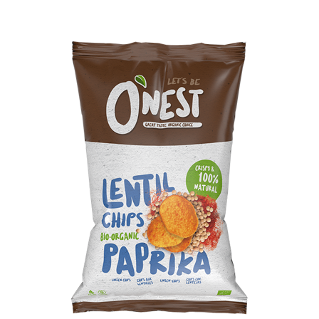 O ́NEST Økologiske Linsechips 75 g