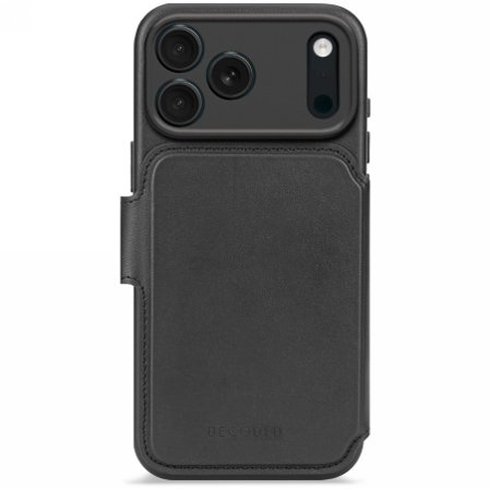 Decoded MagSafe-etui i læder med aftagelig tegnebog til iPhone 17 Pro - sort