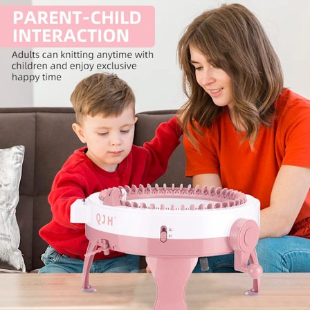 Strikkemaskinsett 48-nåls manuell strikkemaskin Smart DIY genser skjerf lue hanske med teller