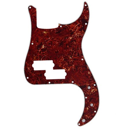 For P Bass-deler 3-lags Pvc brun skilpaddeskall Pb Bass Pickguard Scratch Plate Ws2608