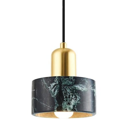 Bar Counter Marmor och Mässing Chandelier Vardagsrumlampa