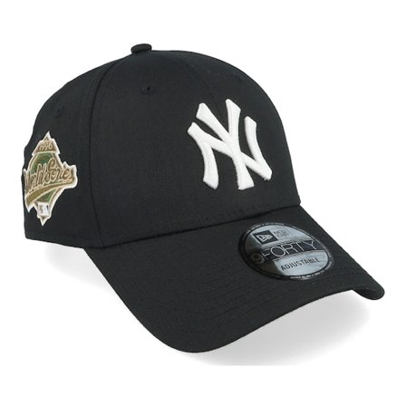 New Era - MLB Schwarz adjustable Cap - New York Yankees World Series Patch 9FORTY Black Adjustable @ Hatstore