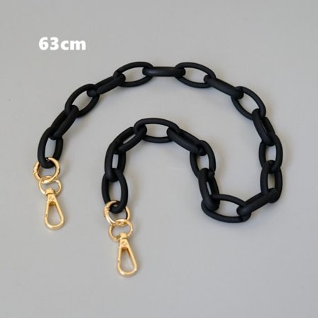 Taske Kæde Taske Rem SORT 63CM 63CM sort