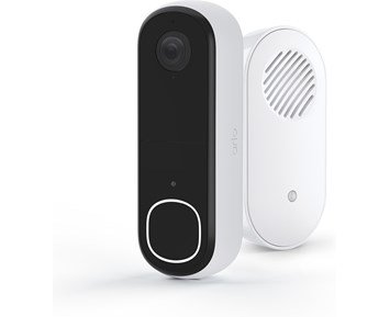 Arlo Essential 2 Video Doorbell 2K w/ chime - Smart videodörrklocka och smidig högtalare