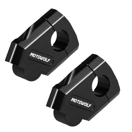 2x Universal 3 Farve Motorcykel Styr Riser Bar Mount Håndtag Klemme 28mm 22mm
