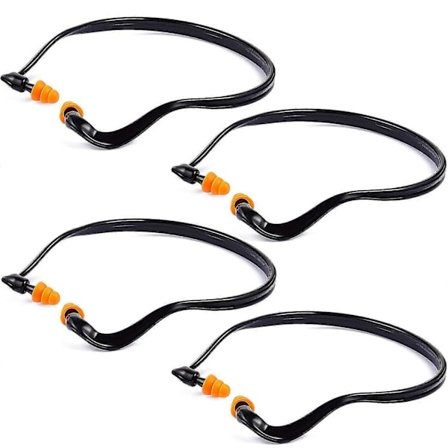 Bågformade öronproppar för skjutbana, lätta silikonöronproppar för hörselskydd, brusreducering, arbete, konstruktion, sömn