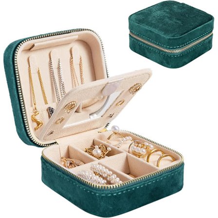 Mini Flanell Smyckeskrin (Grön, Smycken Ingår Inte), Porta DXGHC