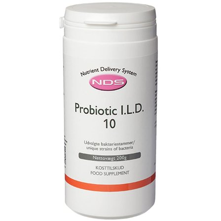 NDS NDS I.L.D. 10 Probiotic 200 g, Helse & Madvarer, Ingredienser, Mælkesyrebakterier