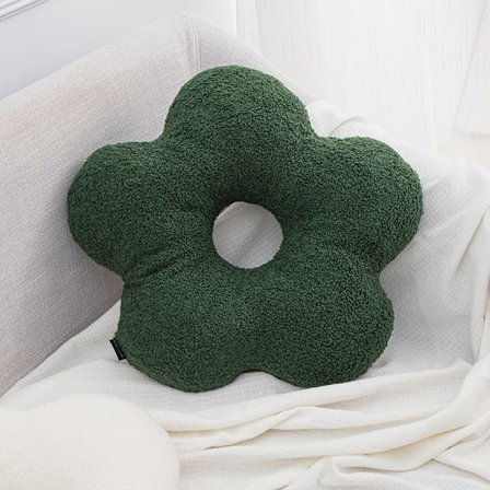 Sfärisk plyschkudde sovrum vardagsrum soffa runt midjekudde