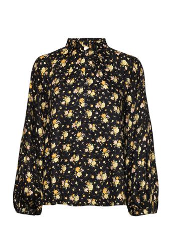 Soft Twill Blouse Bluse Langermet Multi/mønstret By Ti Mo