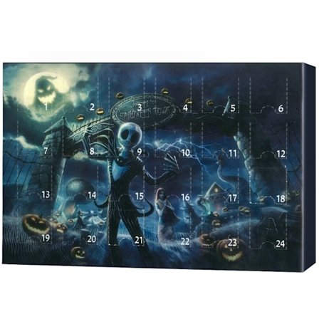 Halloween-adventskalender med overraskelsesleker, nedtelling til Halloween