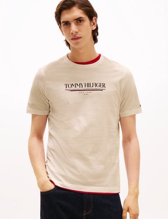 Tommy Hilfiger Brand Love Hilfiger Tee - Beige - S