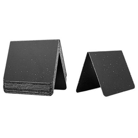 12 st Mini Svarta Tavlor 10x7,6 cm Små Svarta Tavlor Matetiketter För Buffé, Lätta Att Skriva På