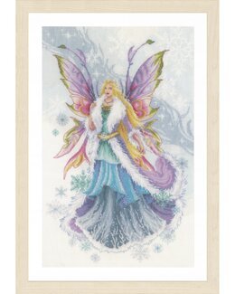 Broderikit Billede Vinter Fe - Lanarte