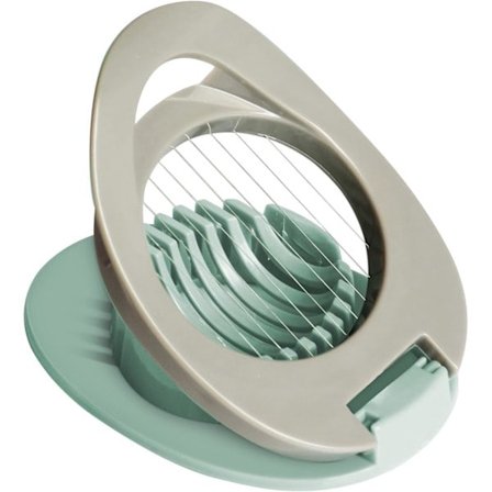 Eggedeler med rustfri ståltråd, multifunksjonell eggeskjærer for jevn skiving av kokte egg, skinke, banan og jordbær/NT/