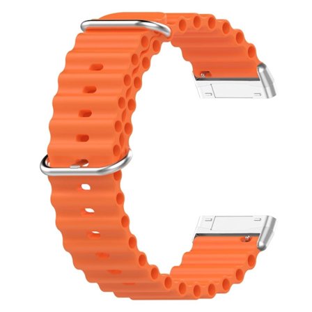 Fitbit Sense 2 / Versa 4 / 3 klockarmband i oceanbandsstil - Orange