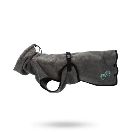 Trixie - Badrock frotté - Grå - Hundflytväst, hundpool, flytande hundleksaker