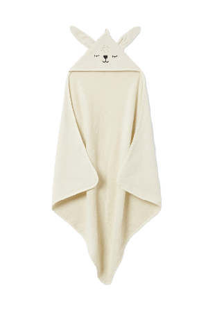 RIKIKI Badlakan med huva BOSSE Sovplagg Vit ONESIZE