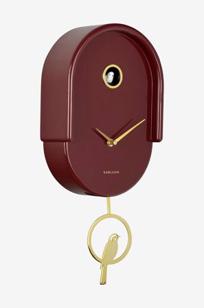 Karlsson - Vægur Tweet - Rød - Vægure og bordure - Fra Homeroom