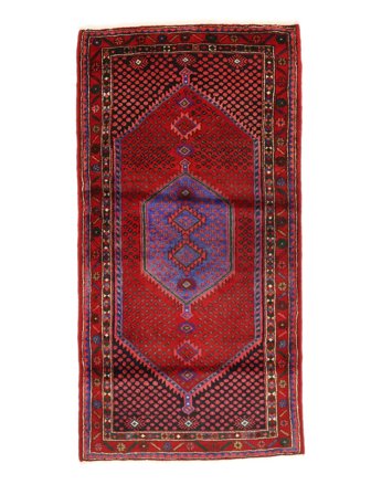 Handknuten Zanjan 107X197 Orientalisk Ullmatta Liten