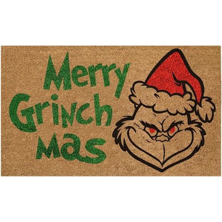 Juldörrmatta Hur Grinchen Stal Julen Sött Tecknat Mönster Entré Dörrmattor Mattor för Hemmet 3