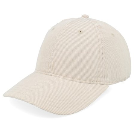 Dedicated - Soft Cap Slussen Corduroy Stone Dad Cap Unconstructed Beige Cap - @ Hatstore
