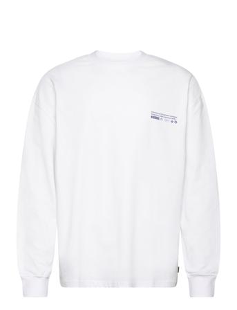 Wbjoes Tech L/S Tee White Woodbird