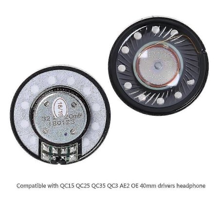 40 mm Over Ear Højttalerenhed til QC15 QC25 QC35 QC2 QC3 AE2 OE2 Headset Driver 2x
