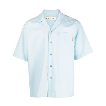 Marni, Shirts Blauw, Heren, Maat:S