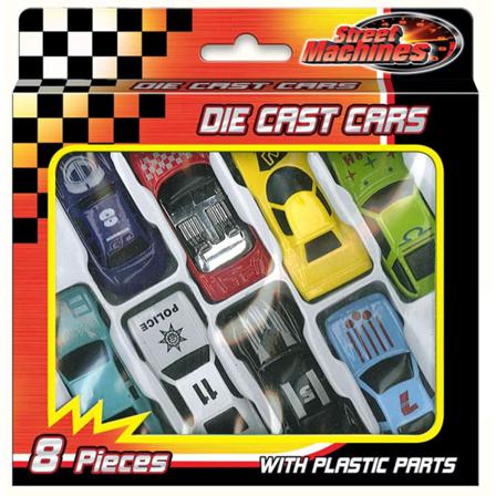 Pack Om 8st Bilar . 6cm/bil Multifärg