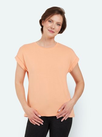 BRANDTEX - Kortærmet T-shirt - Koral