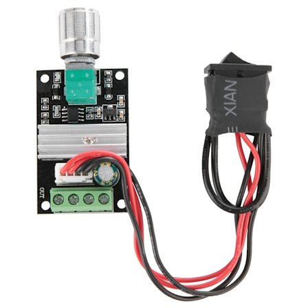 PWM DC Motor Hastighedsregulator 6V til 28V 3A med Kontaktfunktion