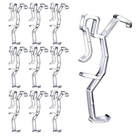 Kappe Klips Klar Plast Festeholder Klips for Vinduspersienne Kappe, Horisontal Faux & Tre Bl