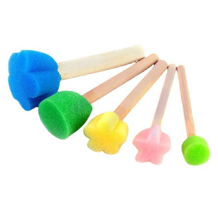 5 stk. Baby Maling Svampebørster, Børn Børn DIY Tegninger, ZQKLA