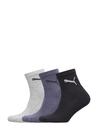 Puma Short Crew 3P Unisex Underwear Socks Regular Socks Blå PUMA