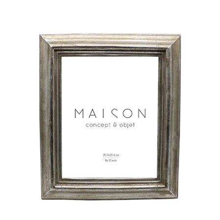 Valokuvakehys 28x3x33cm Polyresin hopeanvärinen