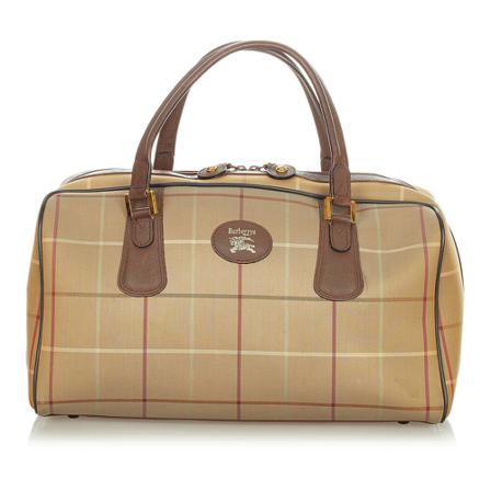 Burberry Vintage Pre-owned HandTass , Bruin , Dames , Maat: ONE Size Vintage Tassen