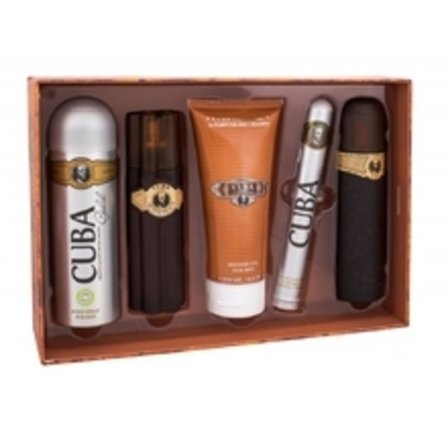Cuba - Cuba Must Have Gold Gift Set EDT 100 ml, 35 ml EDT, After Shave 100 ml shower gel 200 ml and 200 ml deospray 100ml