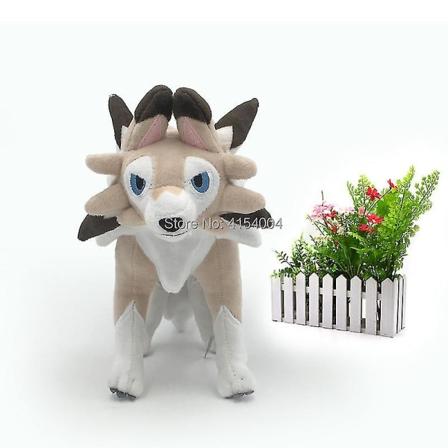 3 stilarter Sunmoon Alola Solgaleo Lunala Lycanroc Dusk & Lycanroc Daytime & Lycanroc Night Plys Dukke Soft Animal Hot Toys -ES 23cm Lycanroc Day