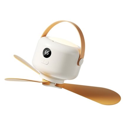 Tysta USB-drivna takfläktar med LED-ljus för camping, bil, tält och inomhusbruk