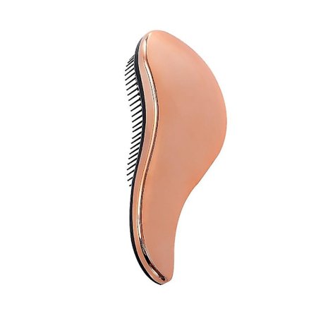 Børste, Hårbørste For Kvinner, Jenter Og Barn, Flokebørste For Vått Fint Krøllete Tykt Afro Hår (1 stk, roségull)