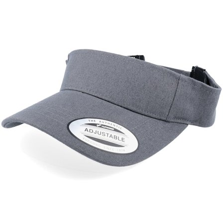 Yupoong - Grey visor Czapka Z Daszkiem - Curved Dark Grey Visor @ Hatstore