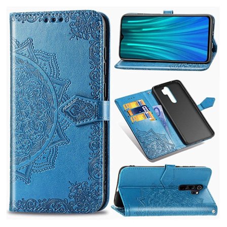 Mandala Xiaomi Redmi Note 8 Pro etui - Blå
