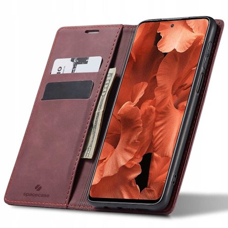 Spacecase Plånboksfodral Till Xiaomi Redmi Note 9S 9 Pro Red