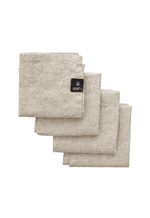 Himla Sunshine Linneservett oatmeal , 4-pack Bordstextil Beige 45X45