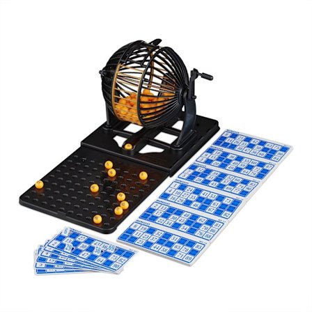 Bingospilsæt – 90 bolde, 72 kort, familiesjov