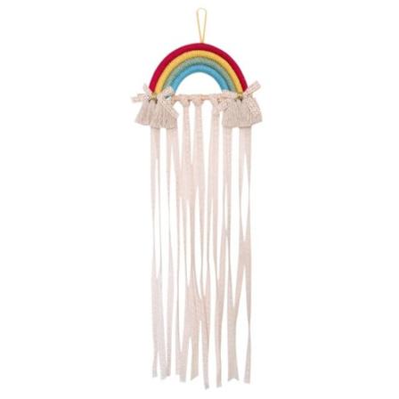 Rainbow Vägghängande Dekor Hårbågar Förvaring Bälte Ornament