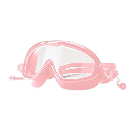 Suuret kehykset, korkealaatuiset uima-lasit, vedenpitävät, sumunsuojatut, HD-uima-lasit miehille ja naisille, vaaleanpunainen