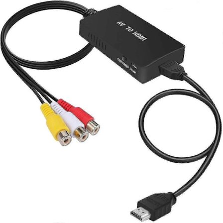 [COQQ] RCA til HDMI-konverter, Komposit til HDMI-adapter Understøtter 1080p Pal/ntsc - Gode_Billige Gaver